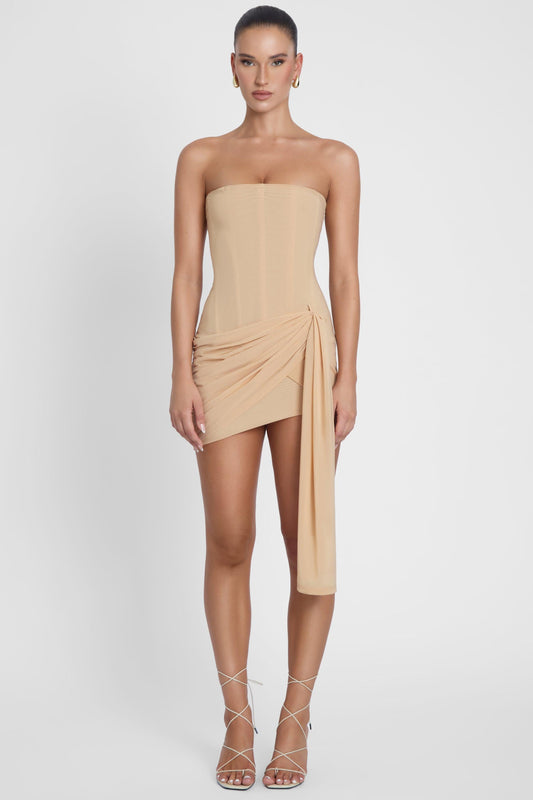 Mira Collection | Corset Mini Dress with Double Layer Support | Sculpted Fit for Flattering Curves 0