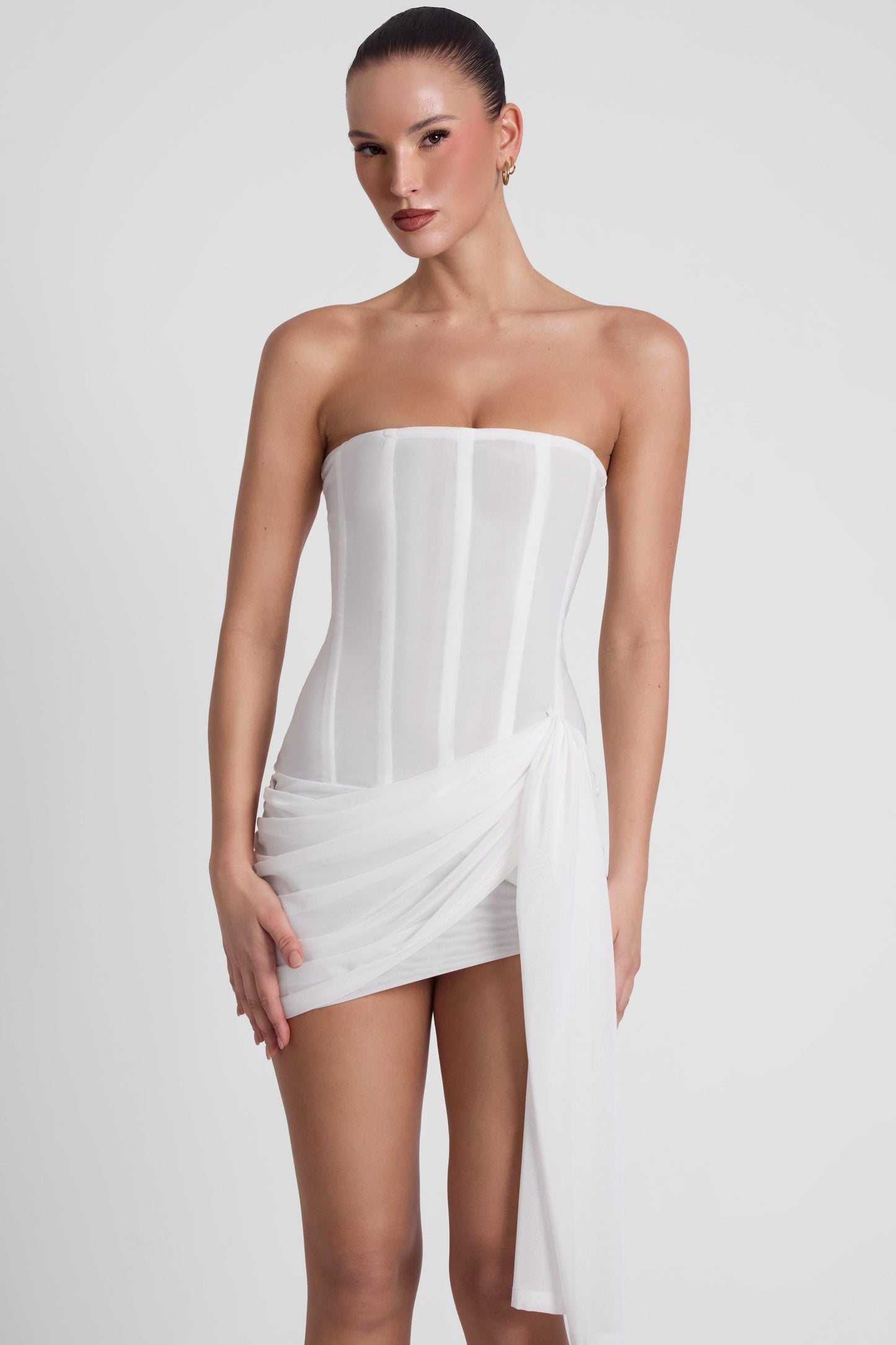 Mira Collection | Mesh Corset Dress with Double Layer Support | Sculpting Fit for Enhanced Silhouette 2