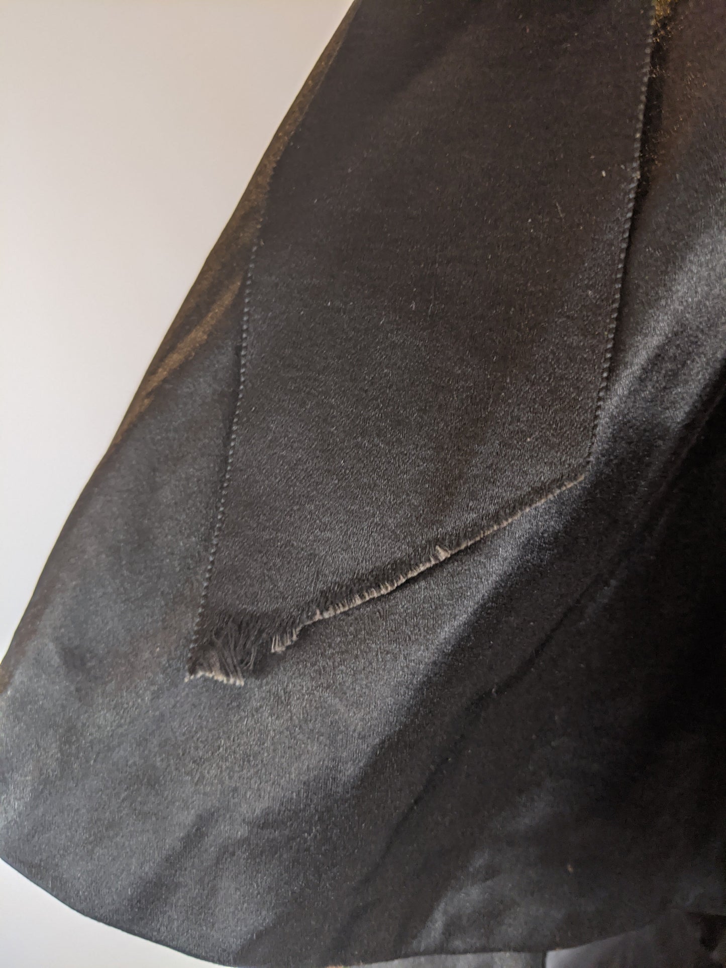 Victorian Black Silk Beaded Capelet