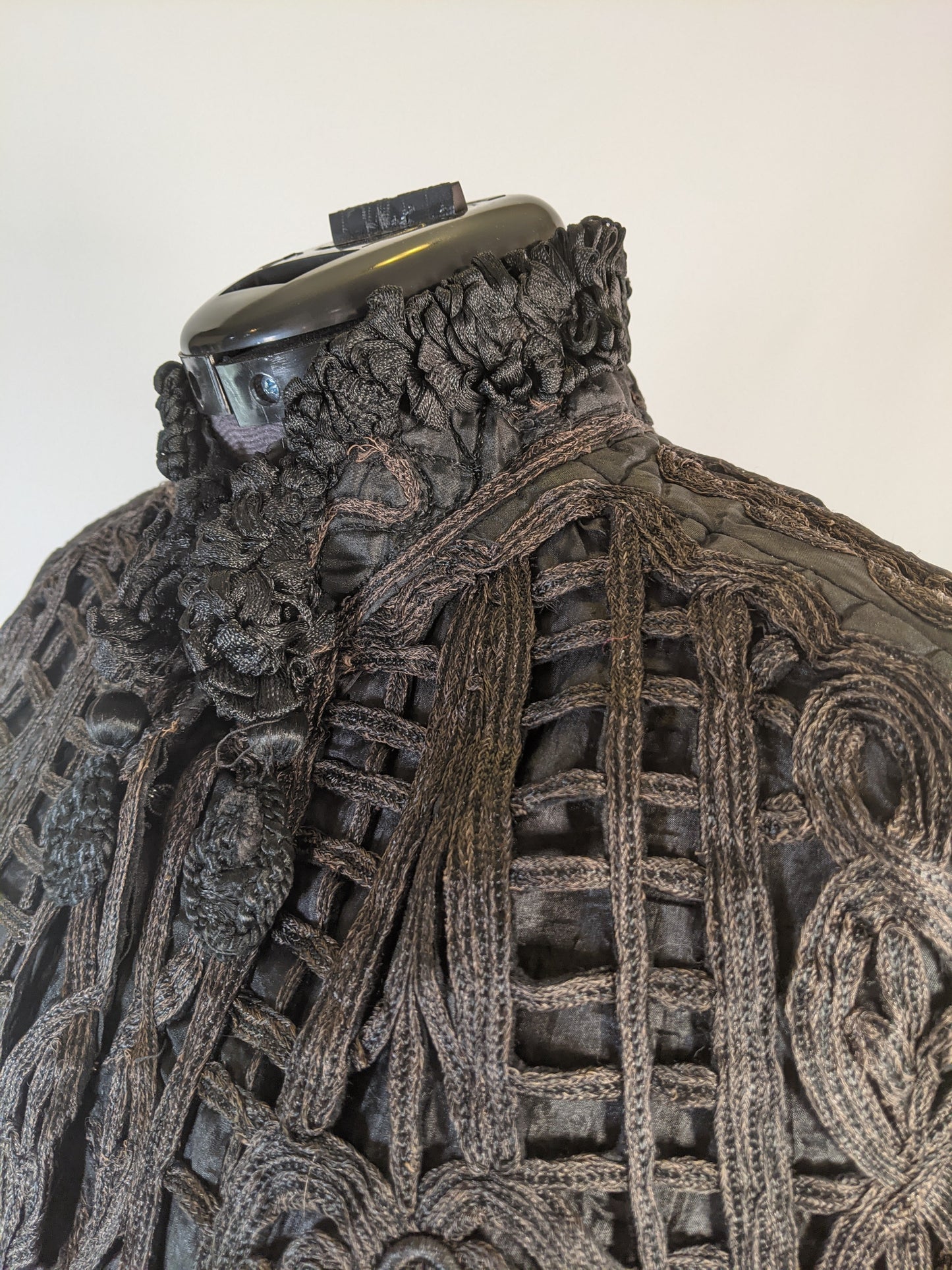 Victorian Black Tape Lace Cape