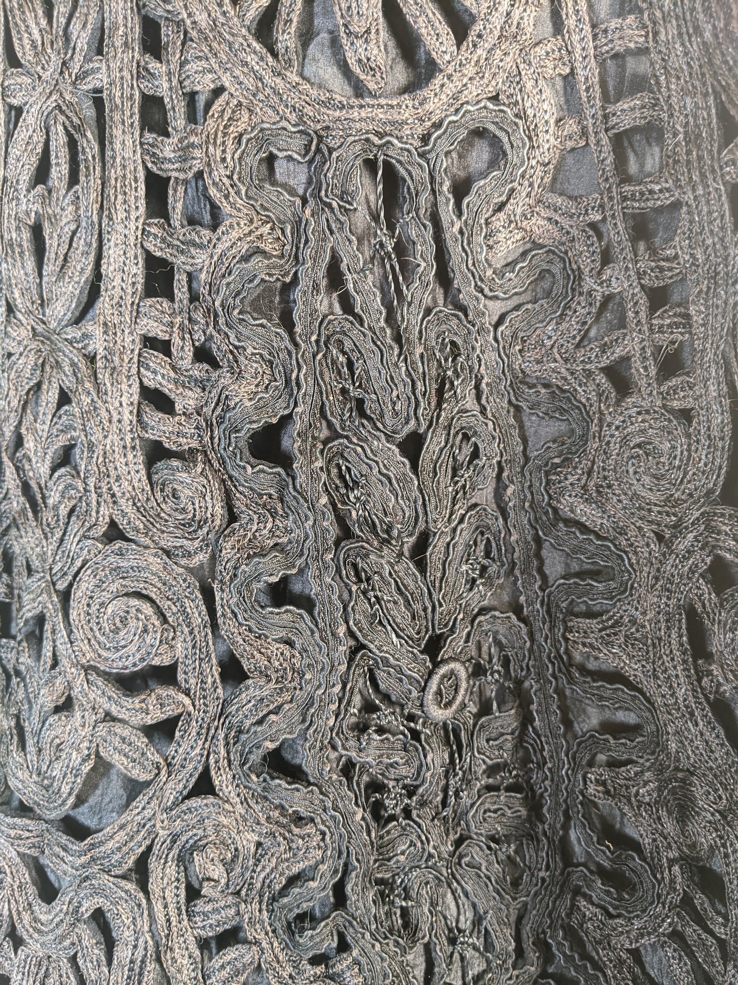 Victorian Black Tape Lace Cape