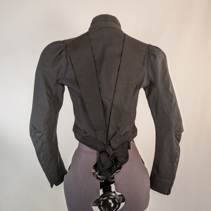 1900s Black Bodice | XS