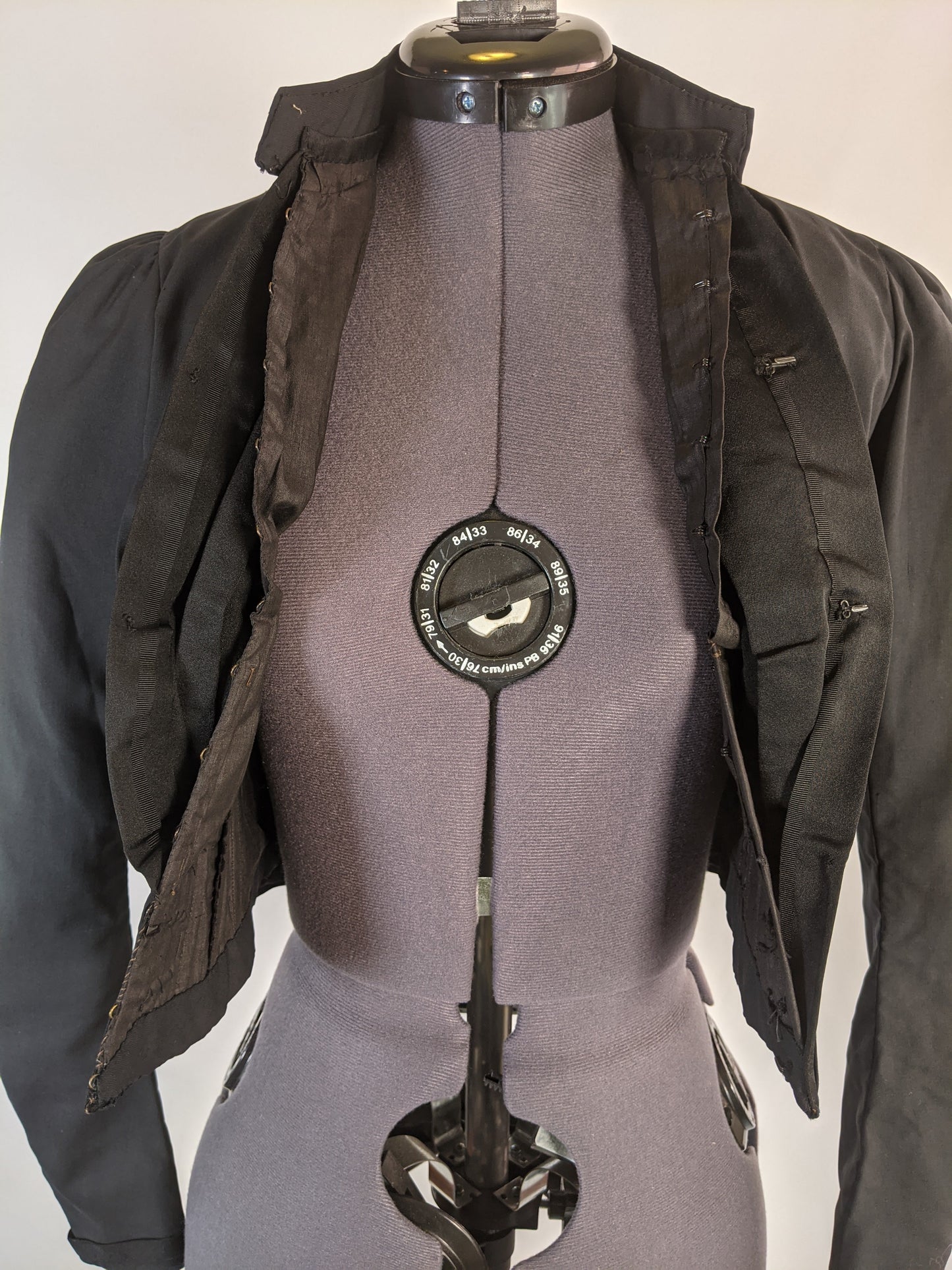 1900s Black Bodice | XS