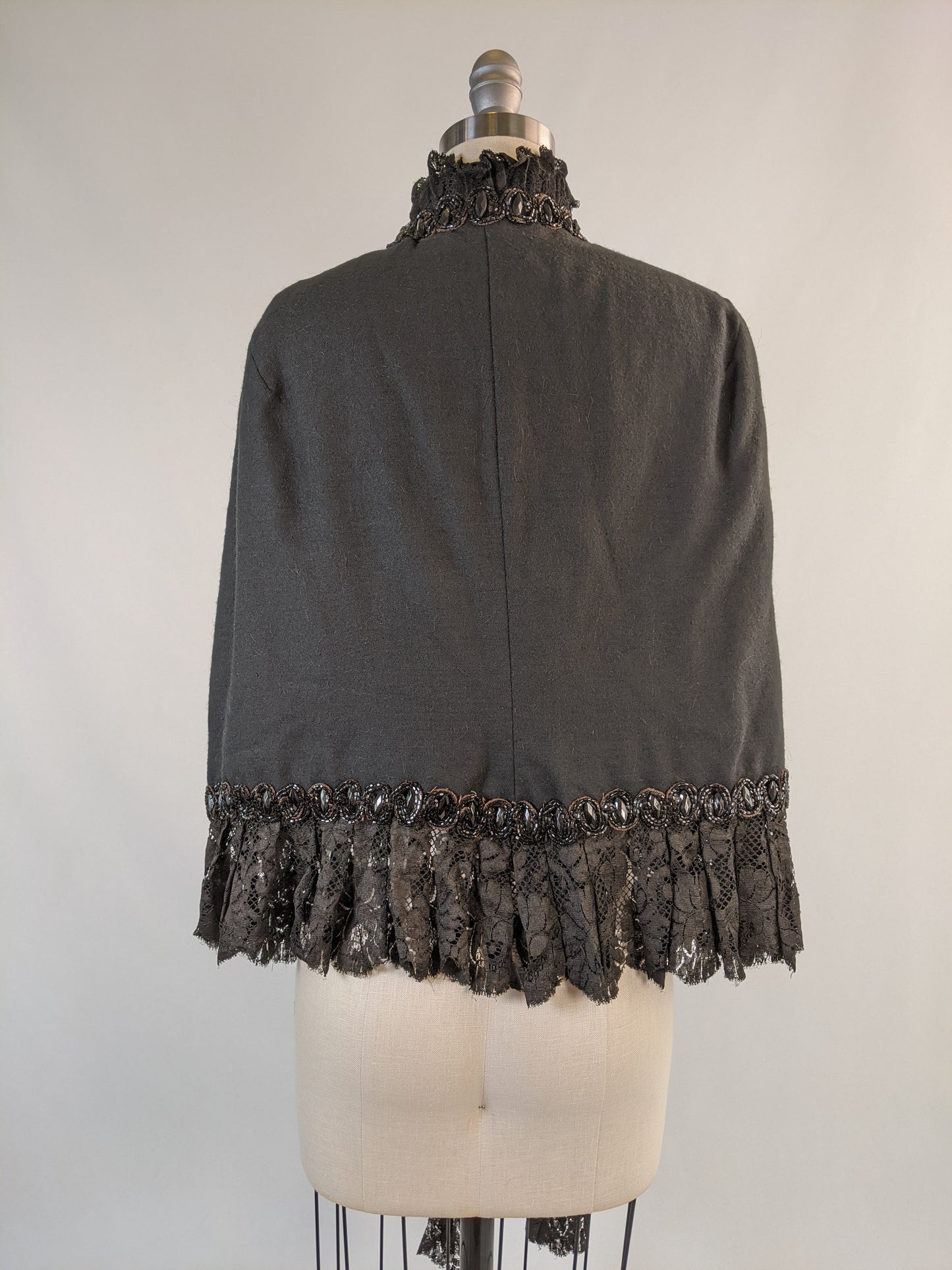 1880s Beaded Mantle