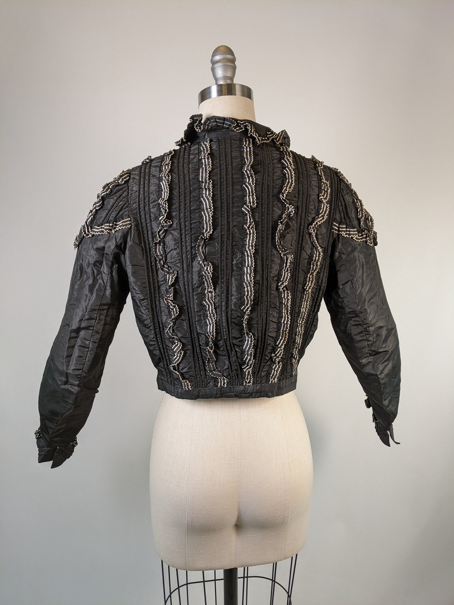 1900s Black + White Bodice