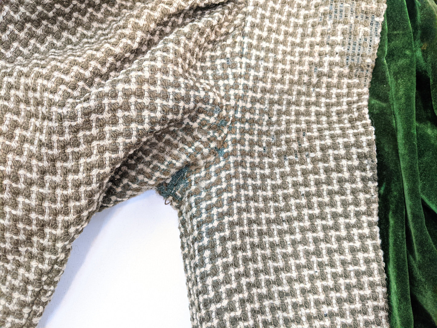 1890s Green + Brown Bodice