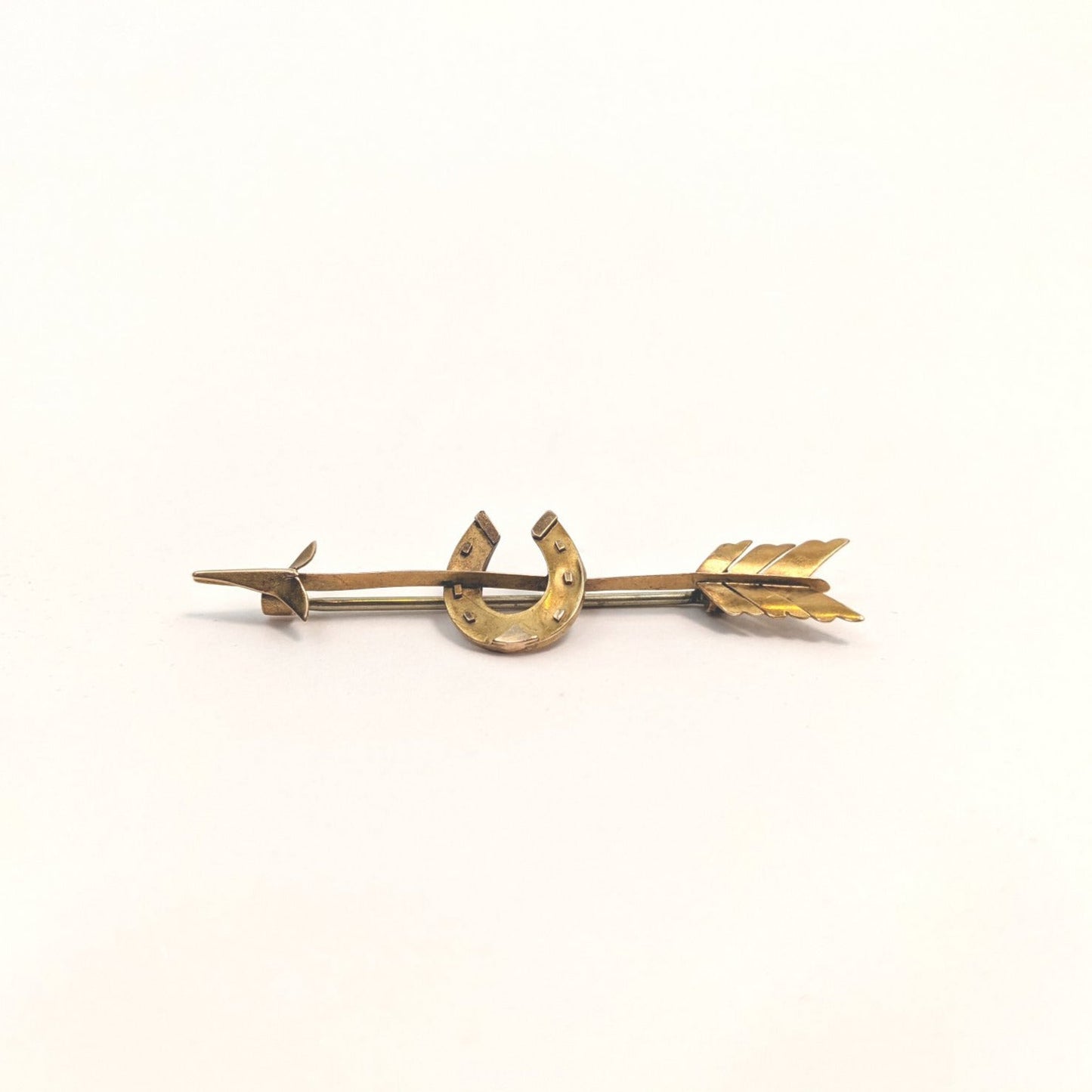 1880s 15k Gold Horseshoe Brooch
