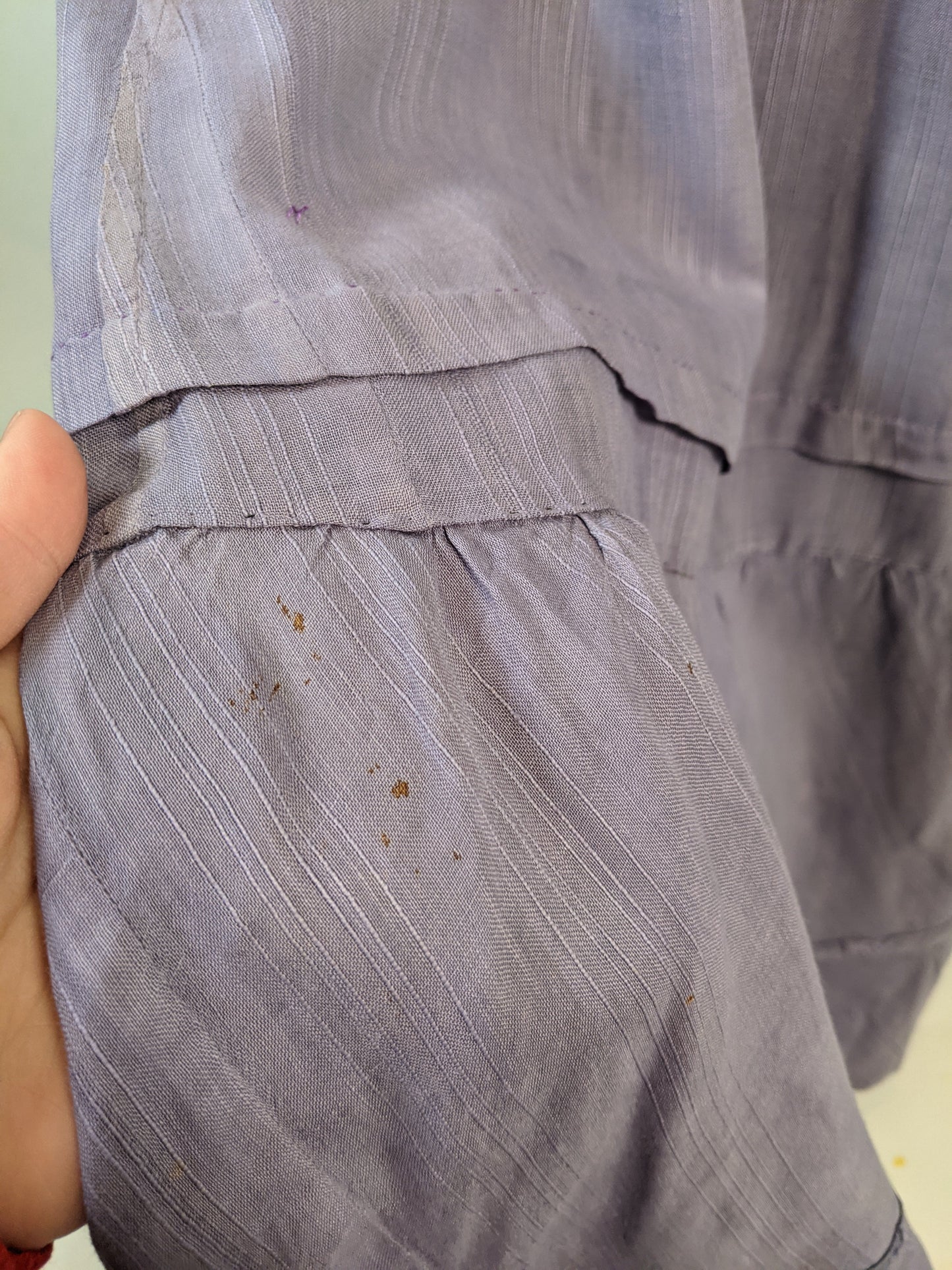 1900s Lilac Cotton Petticoat