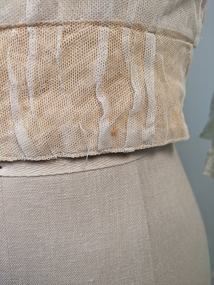 1900s Net Lace Camisole | 3/4 Sleeve