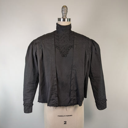 Black Edwardian Shirtwaist