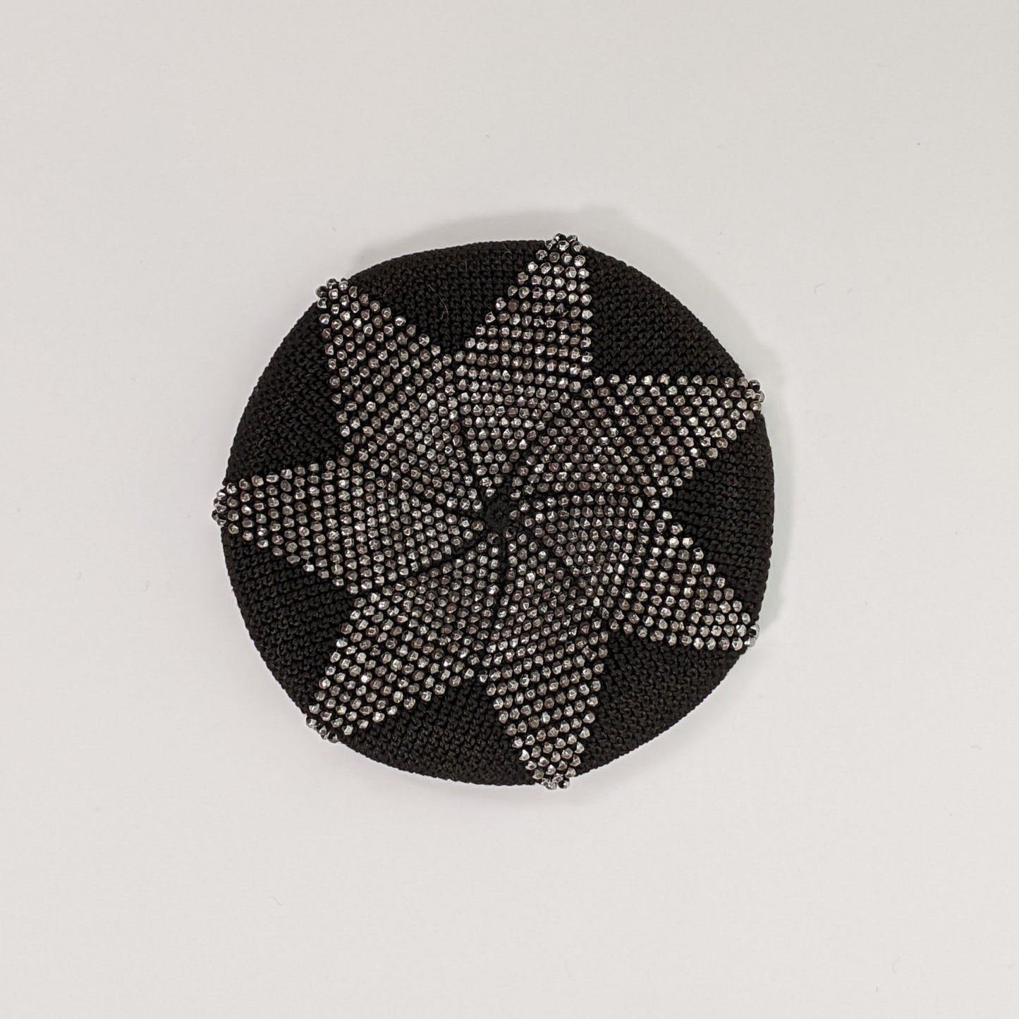 1890s Cut Steel Beaded Coin Purse
