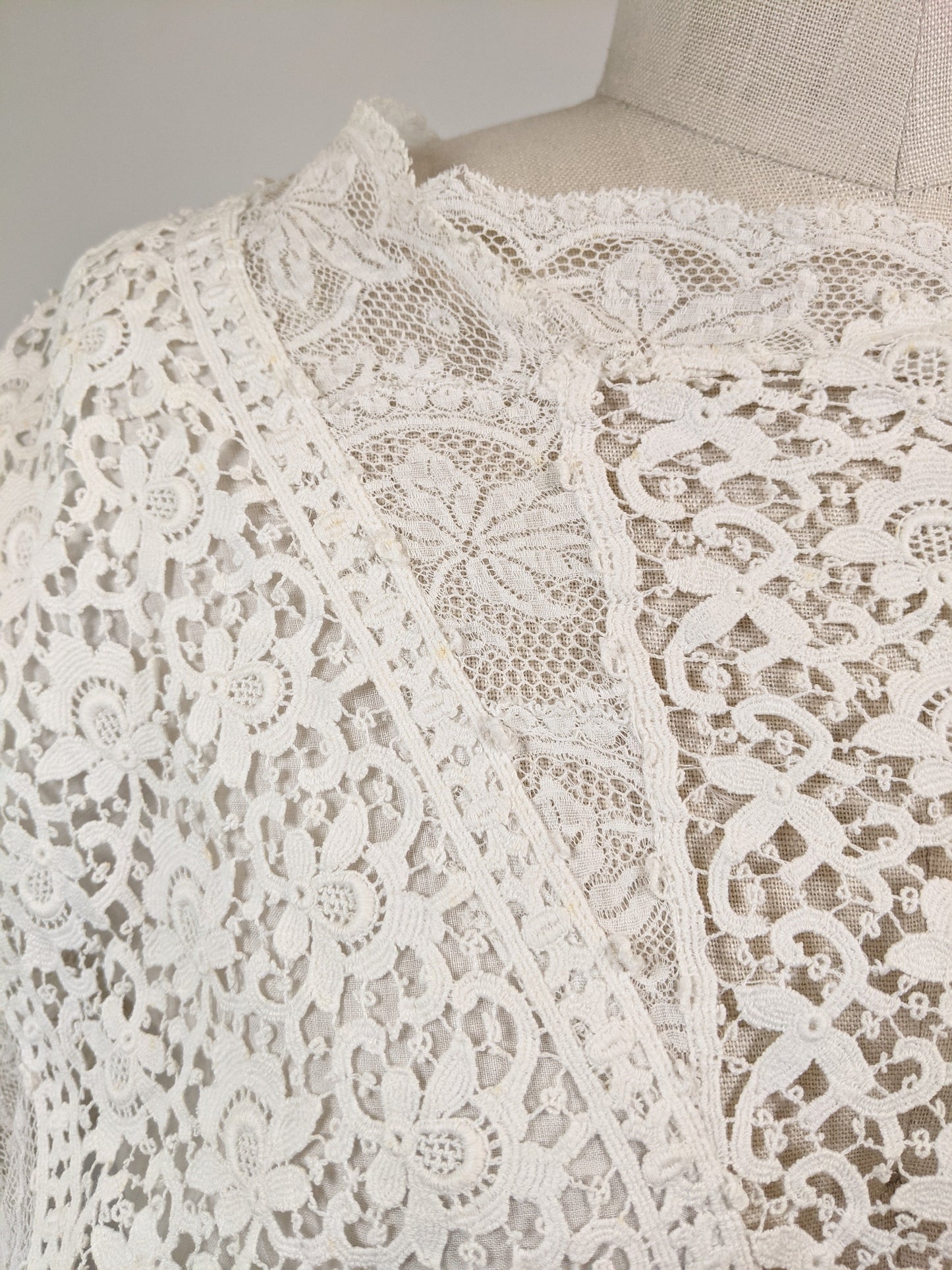 1910s Lace Dress Top