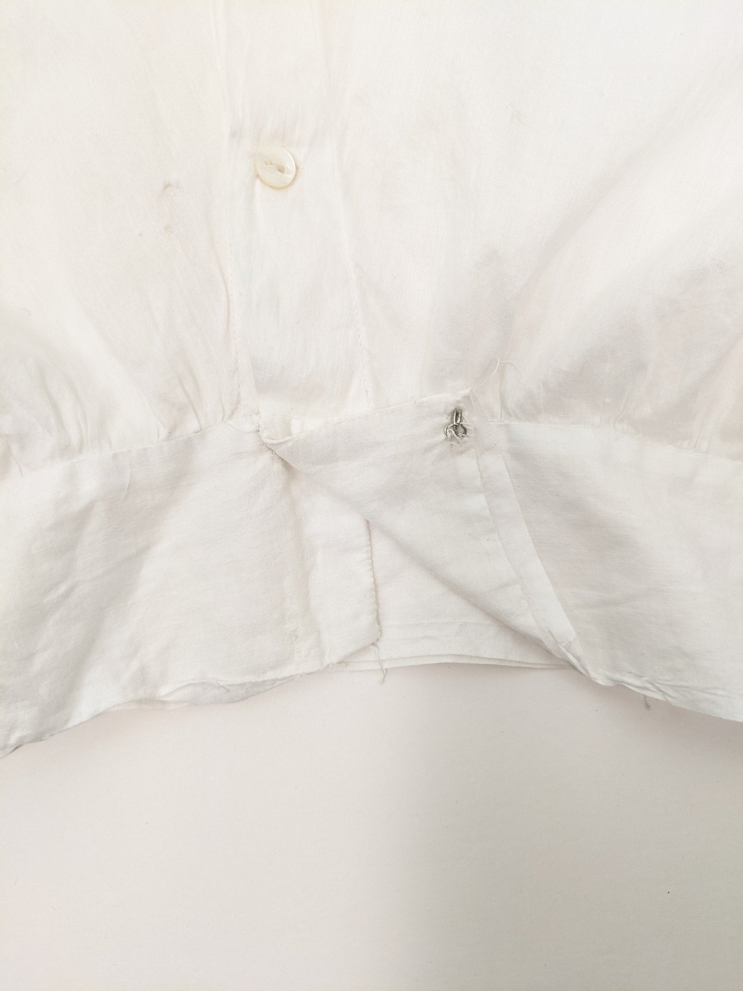 1910s Cotton Corset Cover / Dress Top