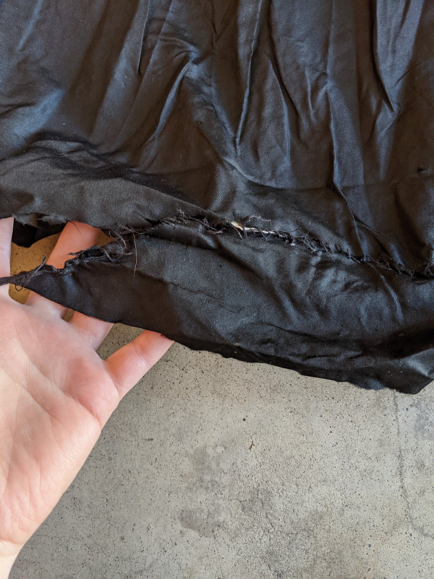 1890s Black Silk Tea Gown or Wrapper