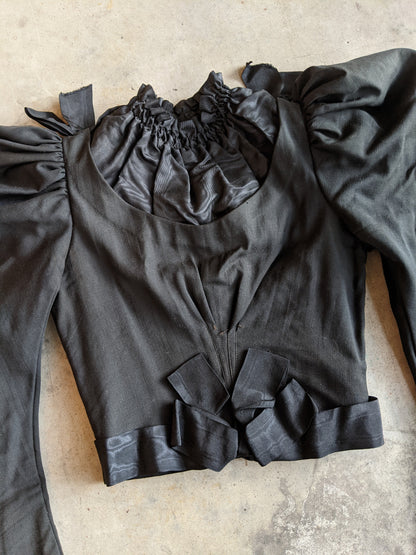 Black 1890s Bodice