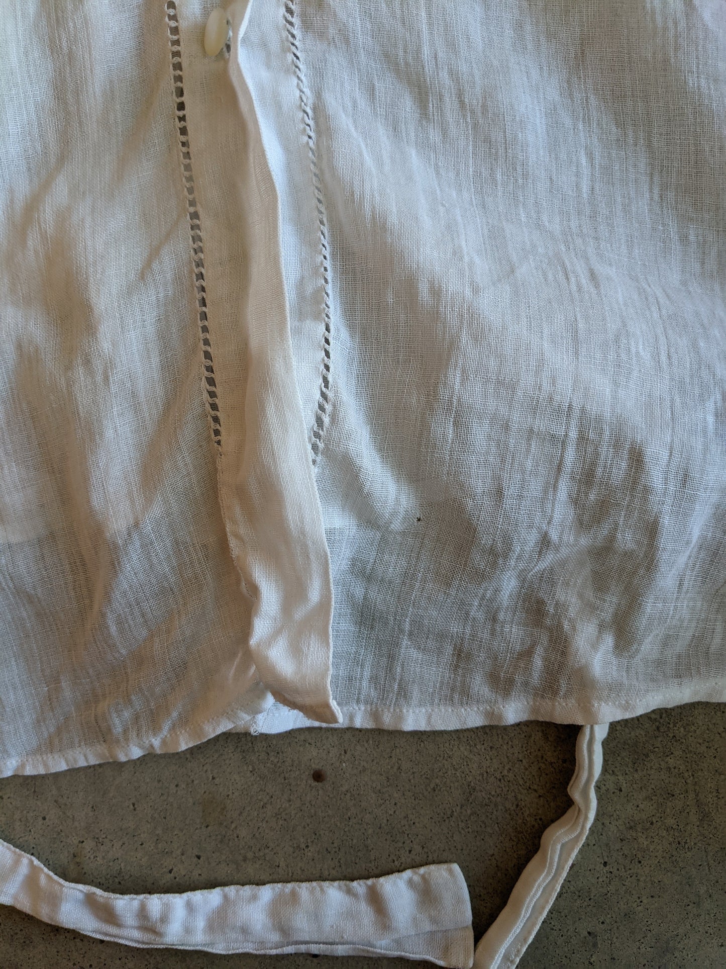 Late 1910s-Early 1920s Cotton Blouse