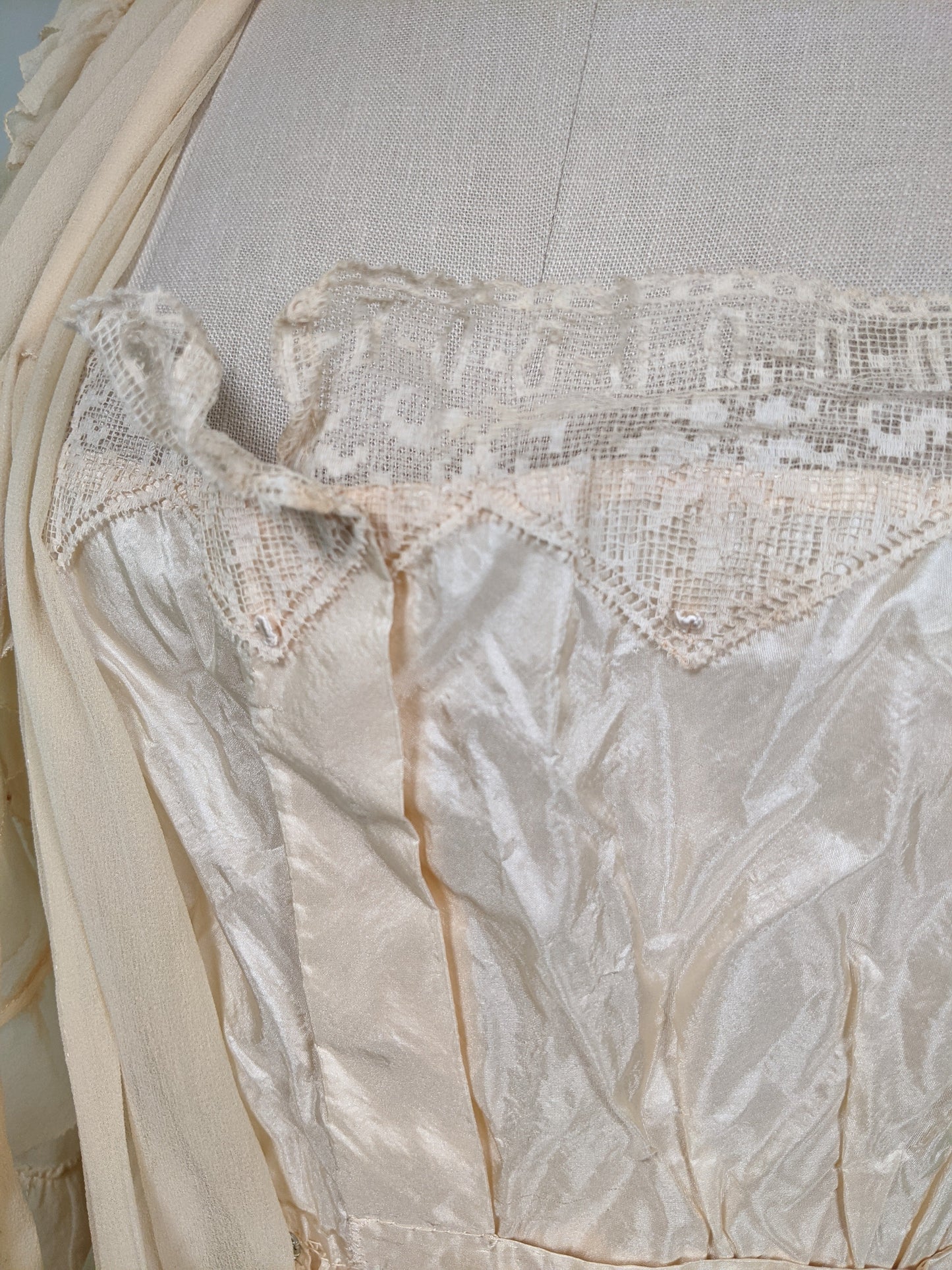 1910s Silk Chiffon Dress | Study / Display