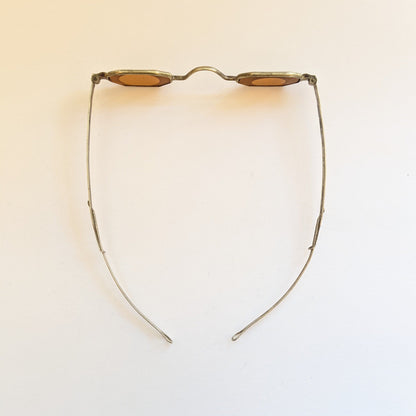 19th C. Orange Tinted Eyeglasses