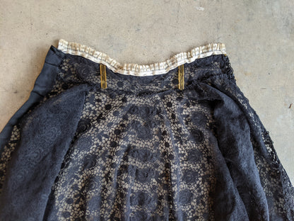 1910s Black Lace Blouse