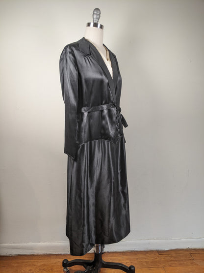 Black Silk Dress c. 1920
