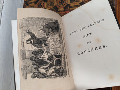 Gift For Mourners 19th Century Book + Lock of Hair