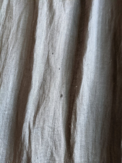 1900s Black Cotton Wrapper Dress