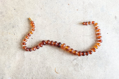 19th c. Faceted Amber Necklace