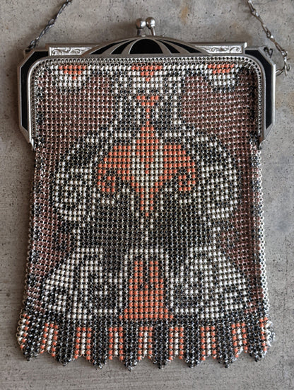 c. 1930 Whiting & Davis Beadlite Purse in Original Box