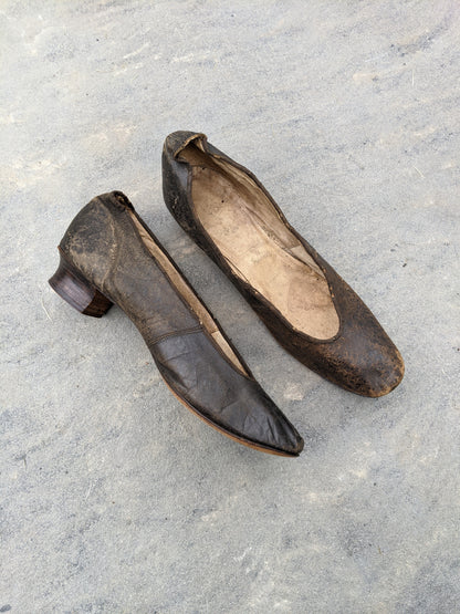 c. 1880s Leather Pumps