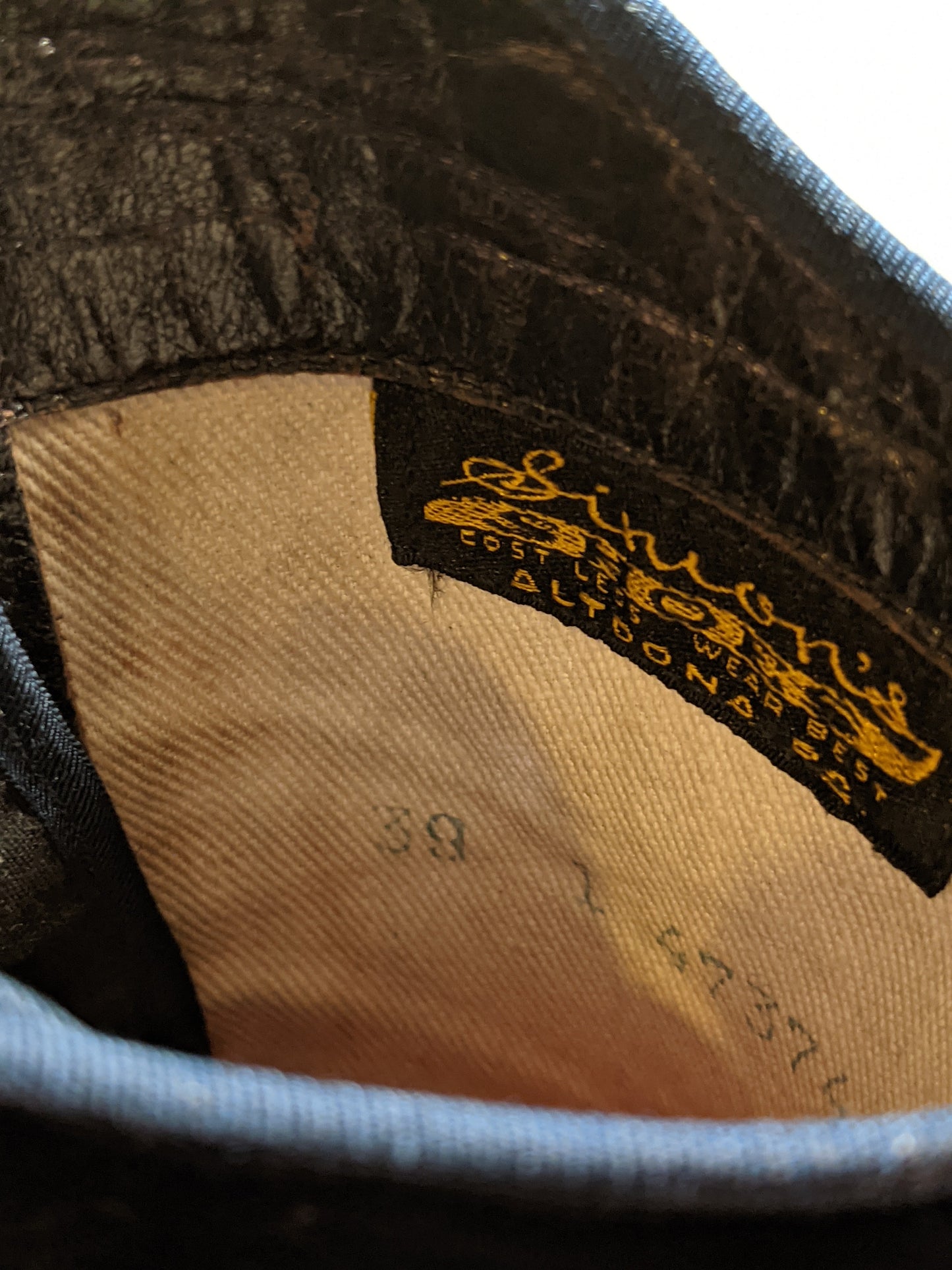 1910s-1920s Blue Velveteen Boots | Approx Sz 7.5-8