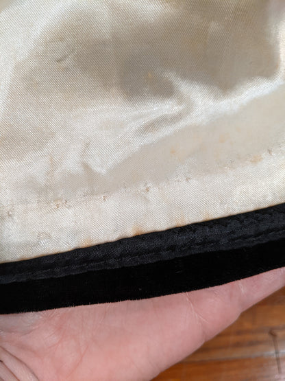 c. 1930s-1940s Hooded Velvet Cloak