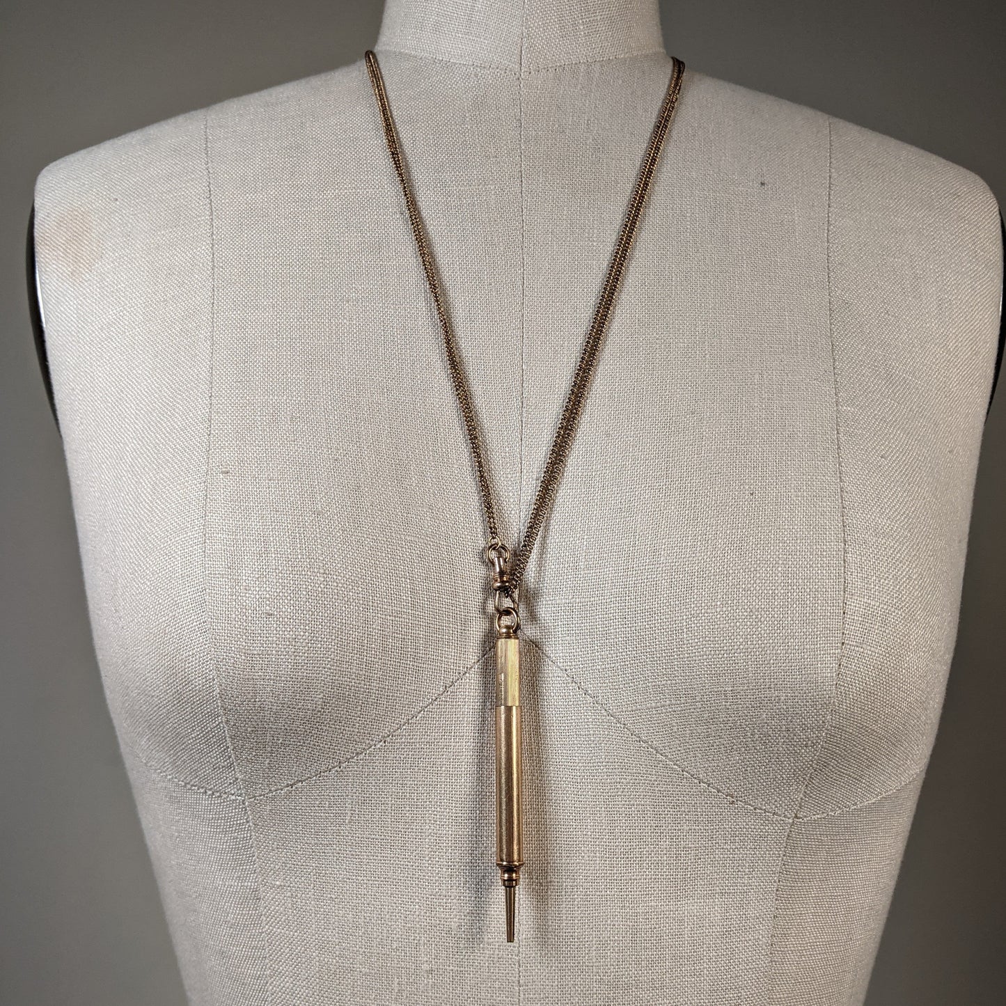 c. 1890s-1900s "Magic" Pencil on Long Guard Chain