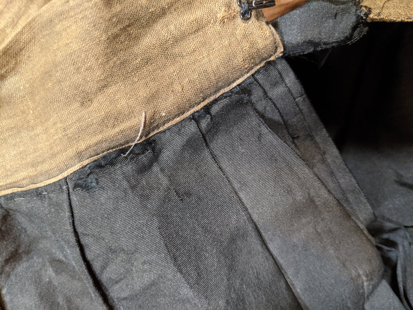 1890s Black Dress | Bodice + Skirt