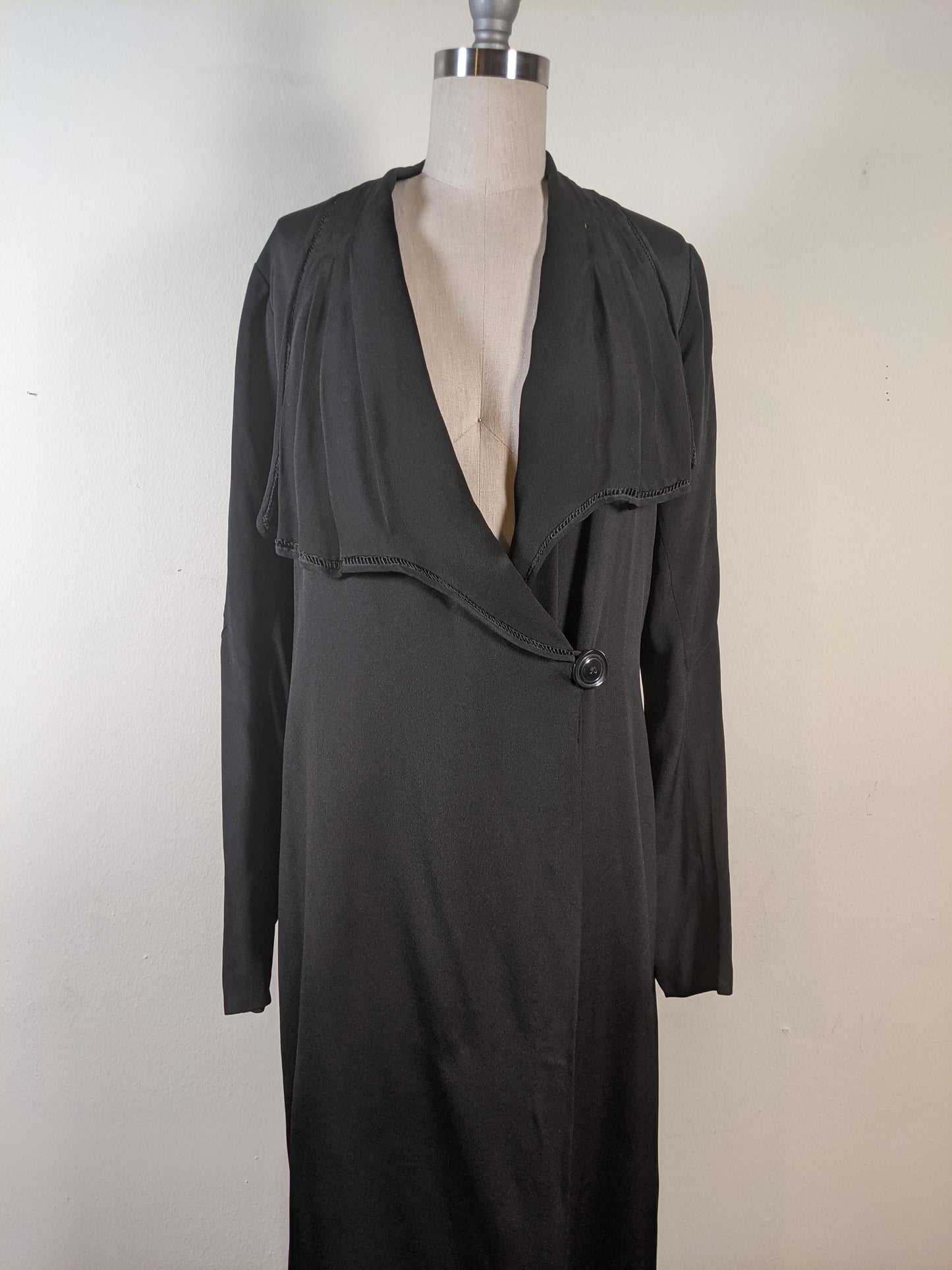 c. 1920s Black Silk Jacket