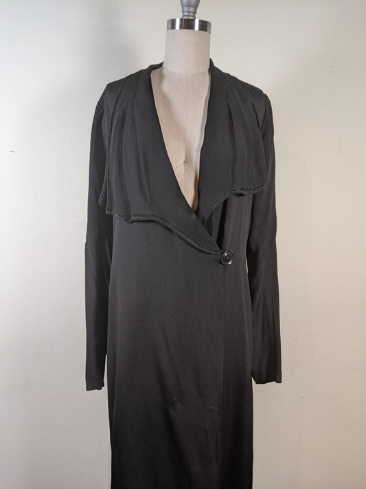 c. 1920s Black Silk Jacket
