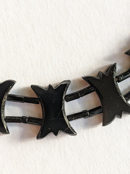 1900s-1910s French Jet Collar Necklace