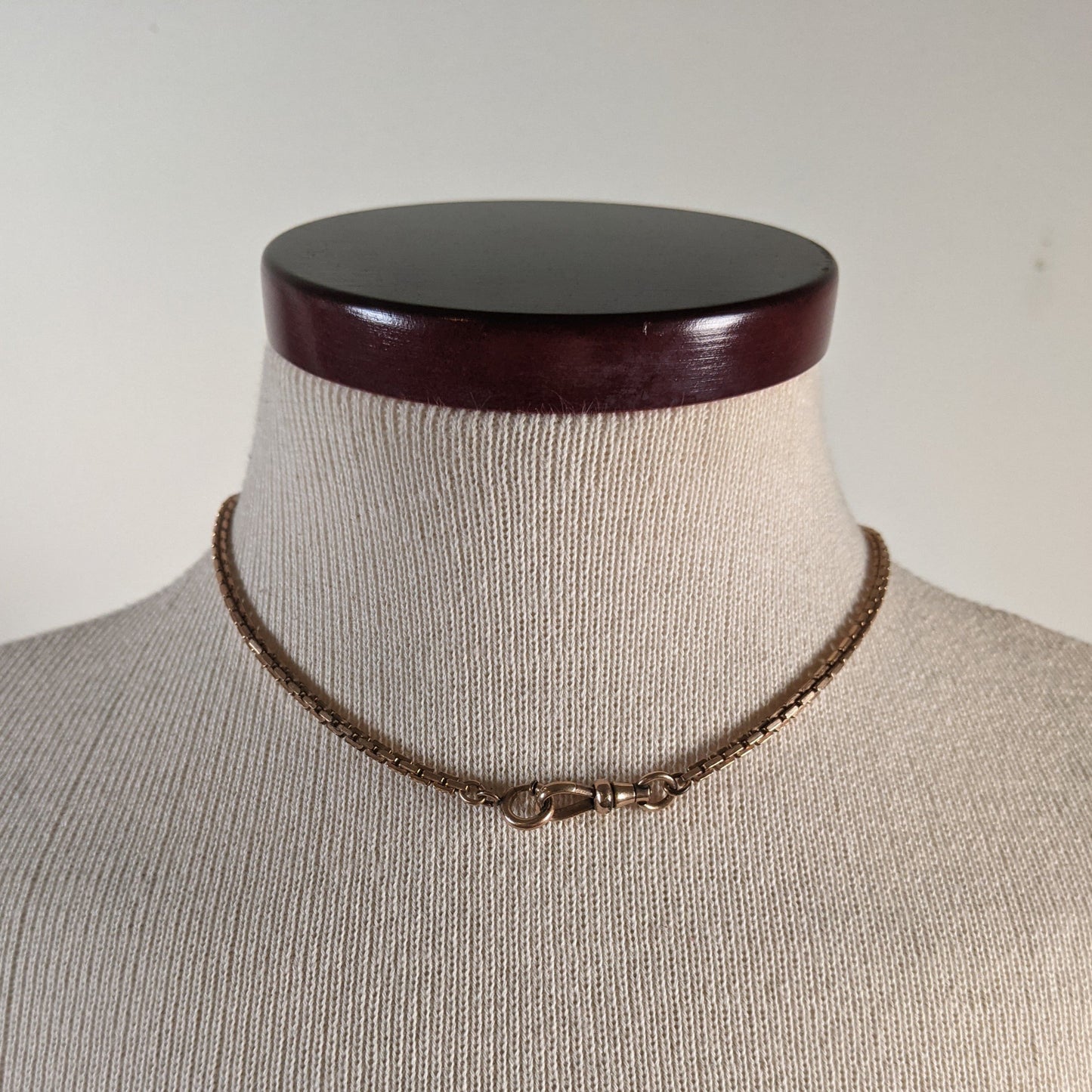 Late 19th c. Gold Filled Square Link Watch Chain
