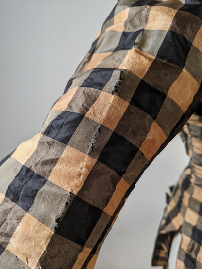 c. 1870s Silk Taffeta Check Bodice | Study + Display