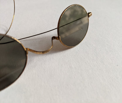 Late 19th c. Tinted Glasses | Gold Tone Frames