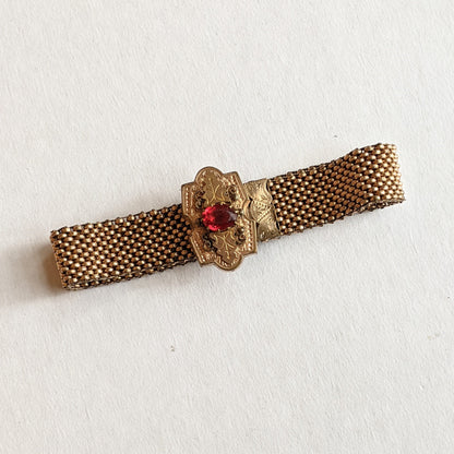 1870s-1880s Gold Filled Mesh Bracelet