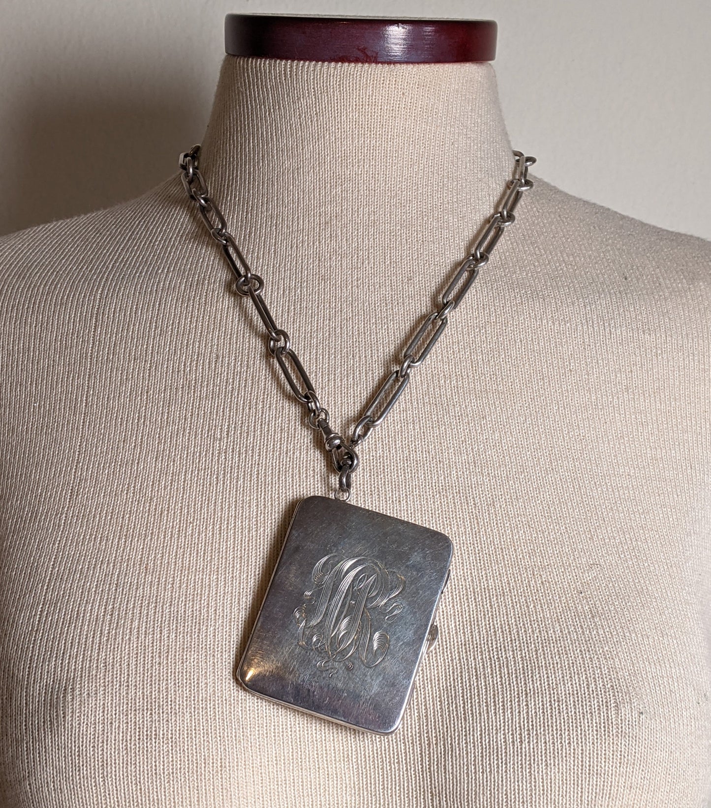 1900s-1910s Oversized Sterling Silver Locket