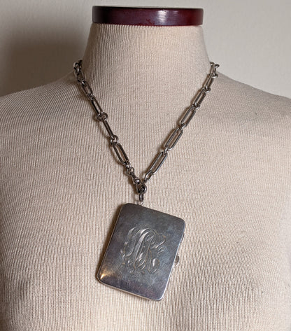 1900s-1910s Oversized Sterling Silver Locket