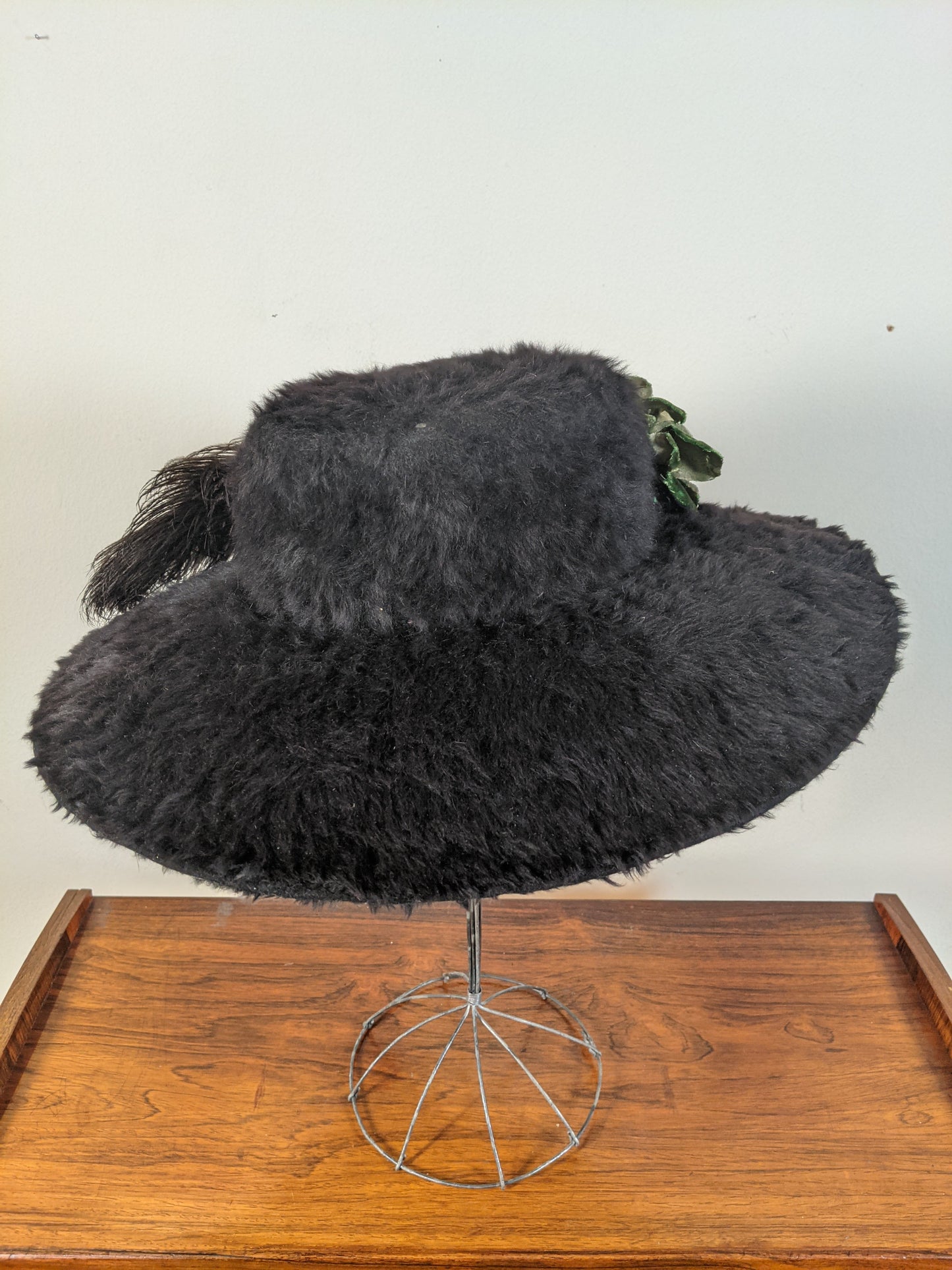 1900s Beaver Hat | Ostrich Feather