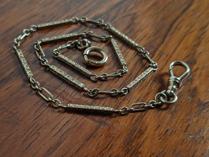 c. 1900s-1910s 14k Gold Watch Chain | 13 1/8"