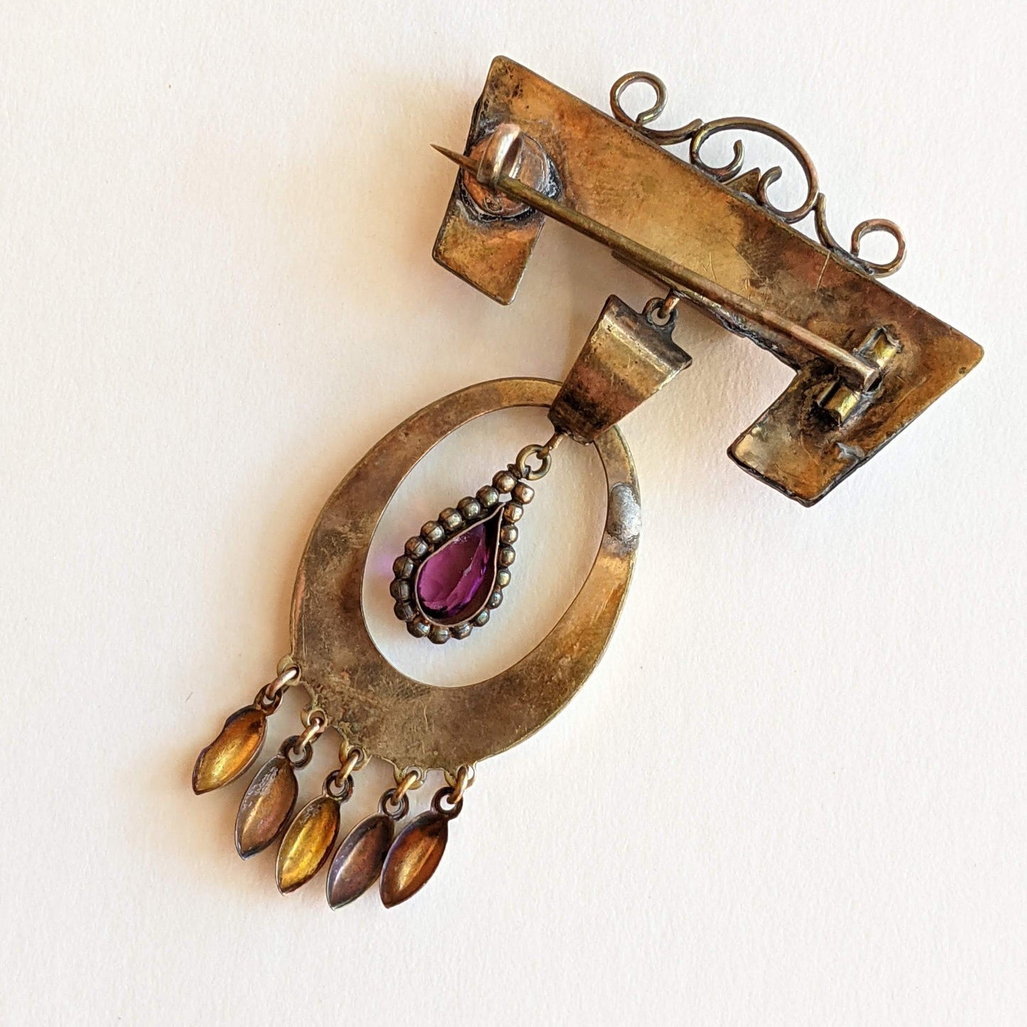 19th c. Gold Filled Brooch