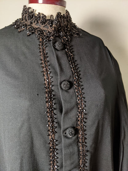 c. 1870s-1880s Beaded Mantle