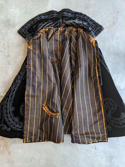 c. 1890s Silk Velvet Cape | Study, Display, Repair