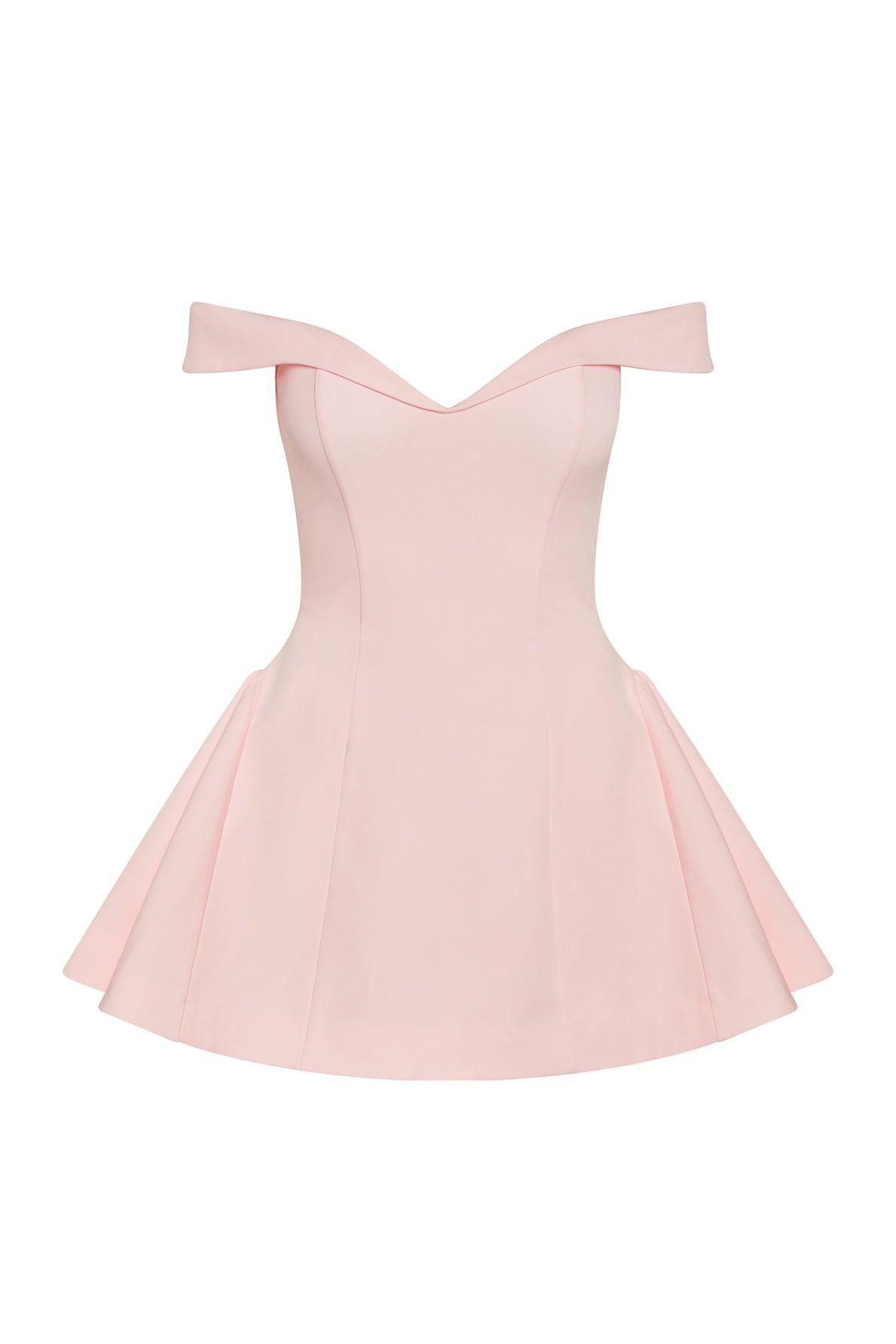 Raquel Collection | Women's Dress with Flared Skirt & Off-Shoulder Design | Flirty Summer Mini Dress 4