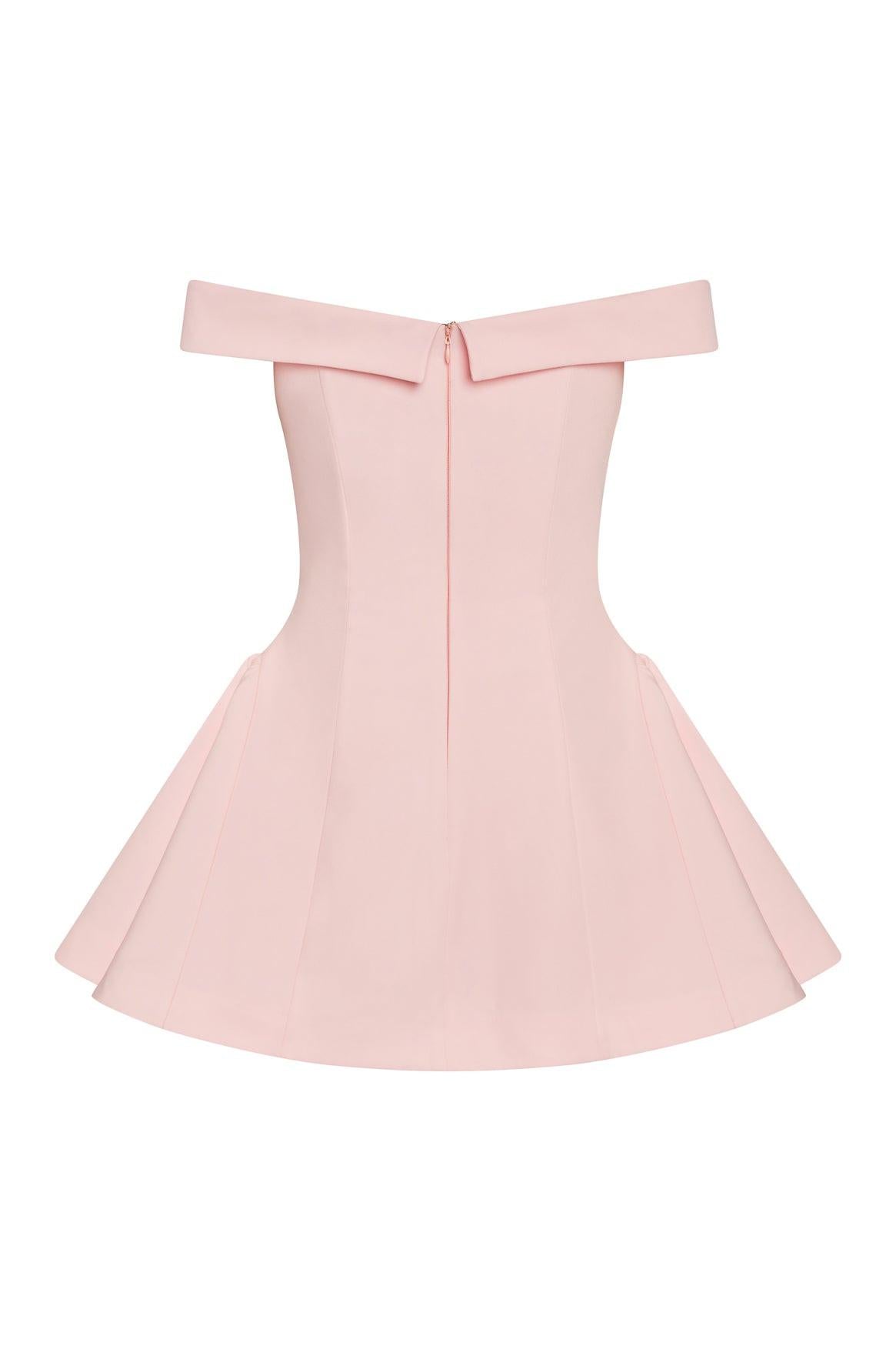 Raquel Collection | Women's Dress with Flared Skirt & Off-Shoulder Design | Flirty Summer Mini Dress 5