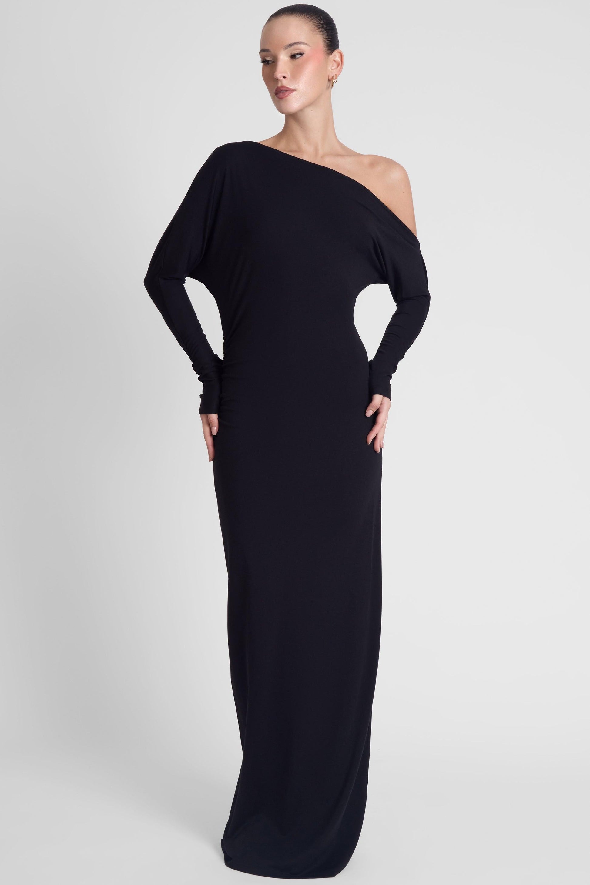Sola Collection | Maxi Dress for Women with Off-Shoulder Neckline | Elegant Floor-Length Style for Effortless Versatility 2